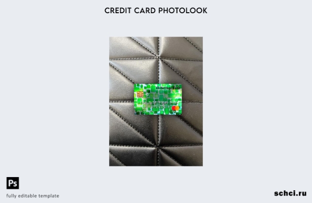 цифровая загрузка USA Heritage Bank Mastercard Photolook передний шаблон